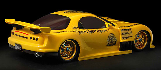 1/10 RE RX-7 FD3S Yellow 190mm