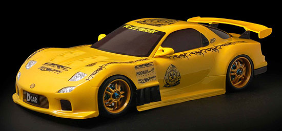 1/10 RE RX-7 FD3S Yellow 190mm